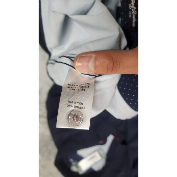 NWT Flag & Anthem Men's Large Navy SS Commuter Shirt - Picture 5 of 9